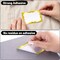 200 Pcs Gold Foil Name Tag Stickers 3.5 x 2.4 Inch Self Adhesive Name Labels for Conferences School Office Events Clothes Files Boxes and Home Organization
